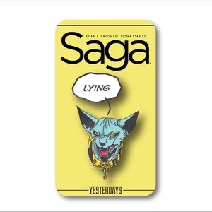 SAGA - Lying Cat Pin by Yesterdays SOLD OUT